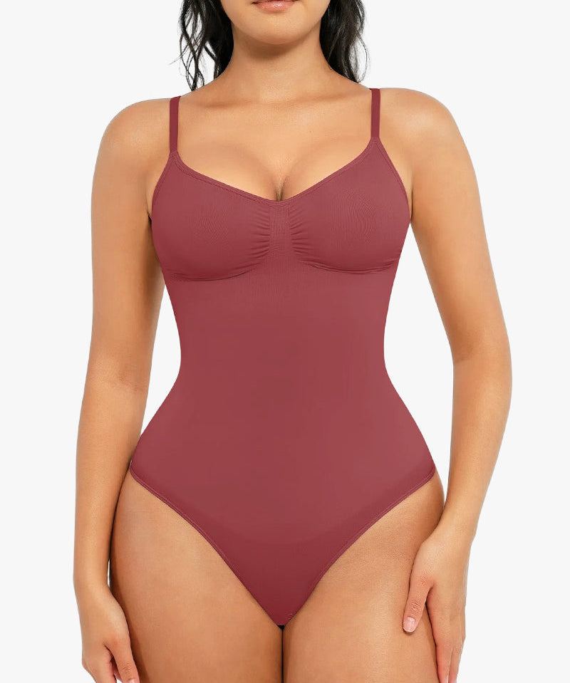 Tummy Control Seamless Thong Bodysuit