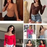 Seamless Supportive Long Sleeve Tummy Control Bodysuit