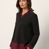 Johnny Collar Long Sleeve Top URSA