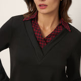 Johnny Collar Long Sleeve Top URSA