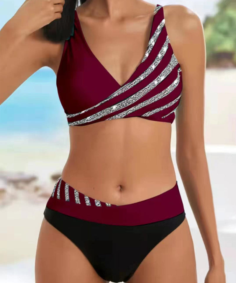 Maya - Printed Bikini in Warm Tones