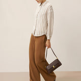 Linen Striped Drop Shoulder Shirt KENNEDY