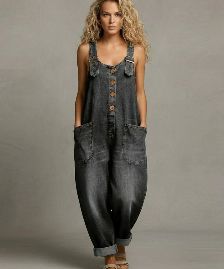 Lejla - Stylish Denim Jumpsuit With Pockets
