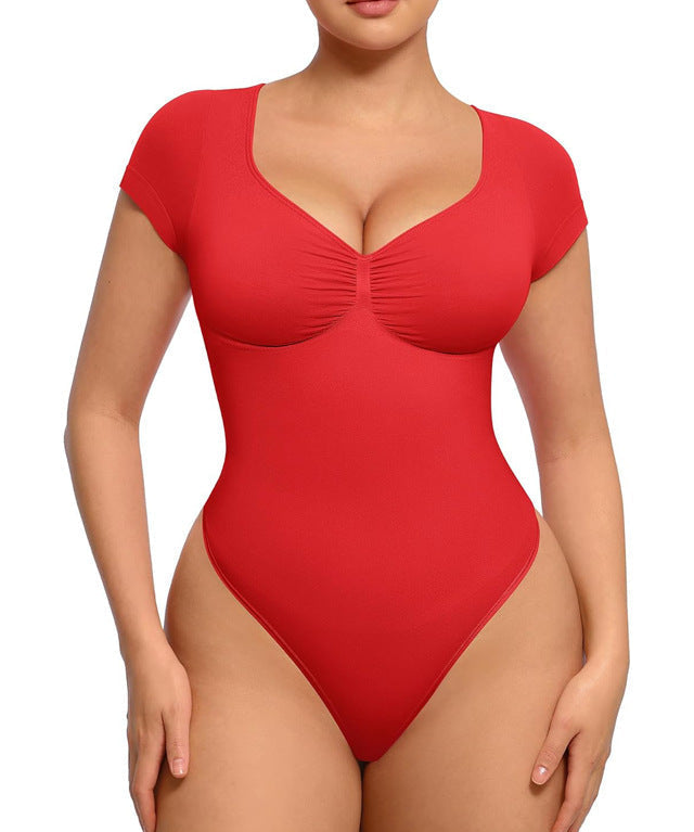 V Neck Tummy Control Seamless Shapewear