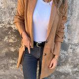 Maribelle - Long Suede-Look Coat