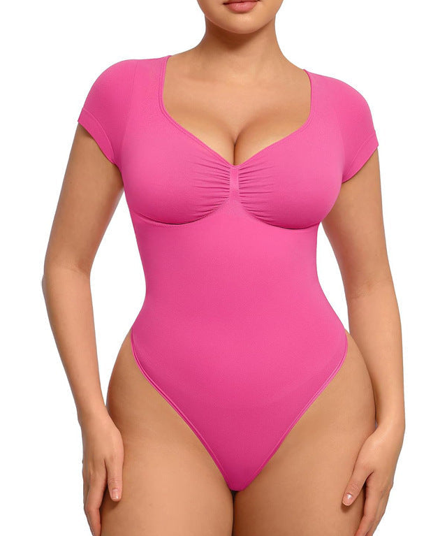 V Neck Tummy Control Seamless Shapewear
