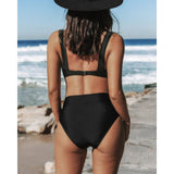 Matilda - High-Waisted Solid Swimsuit
