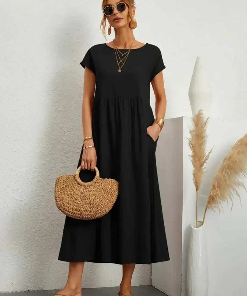 Celine - Midi Dress with Pockets