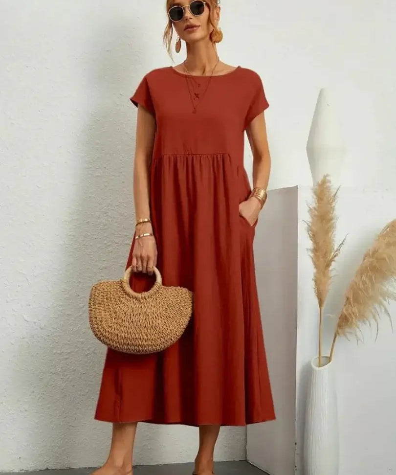 Celine - Midi Dress with Pockets