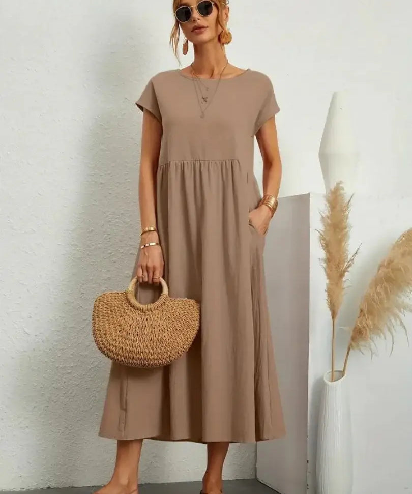 Celine - Midi Dress with Pockets
