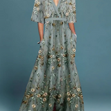 Ruth - Elegant Floral Maxi Dress