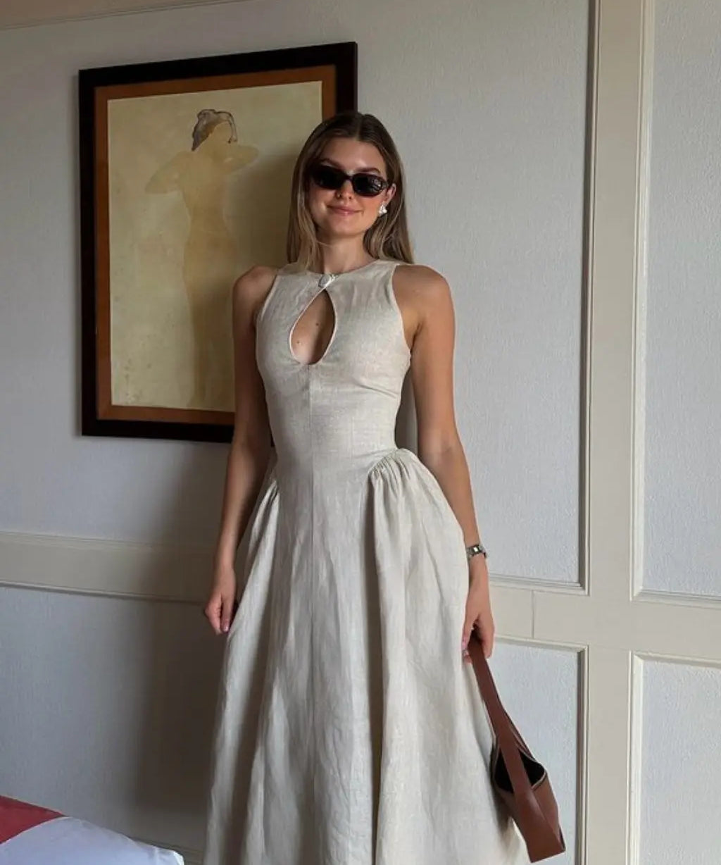 Sara - Elegant Midi Dress
