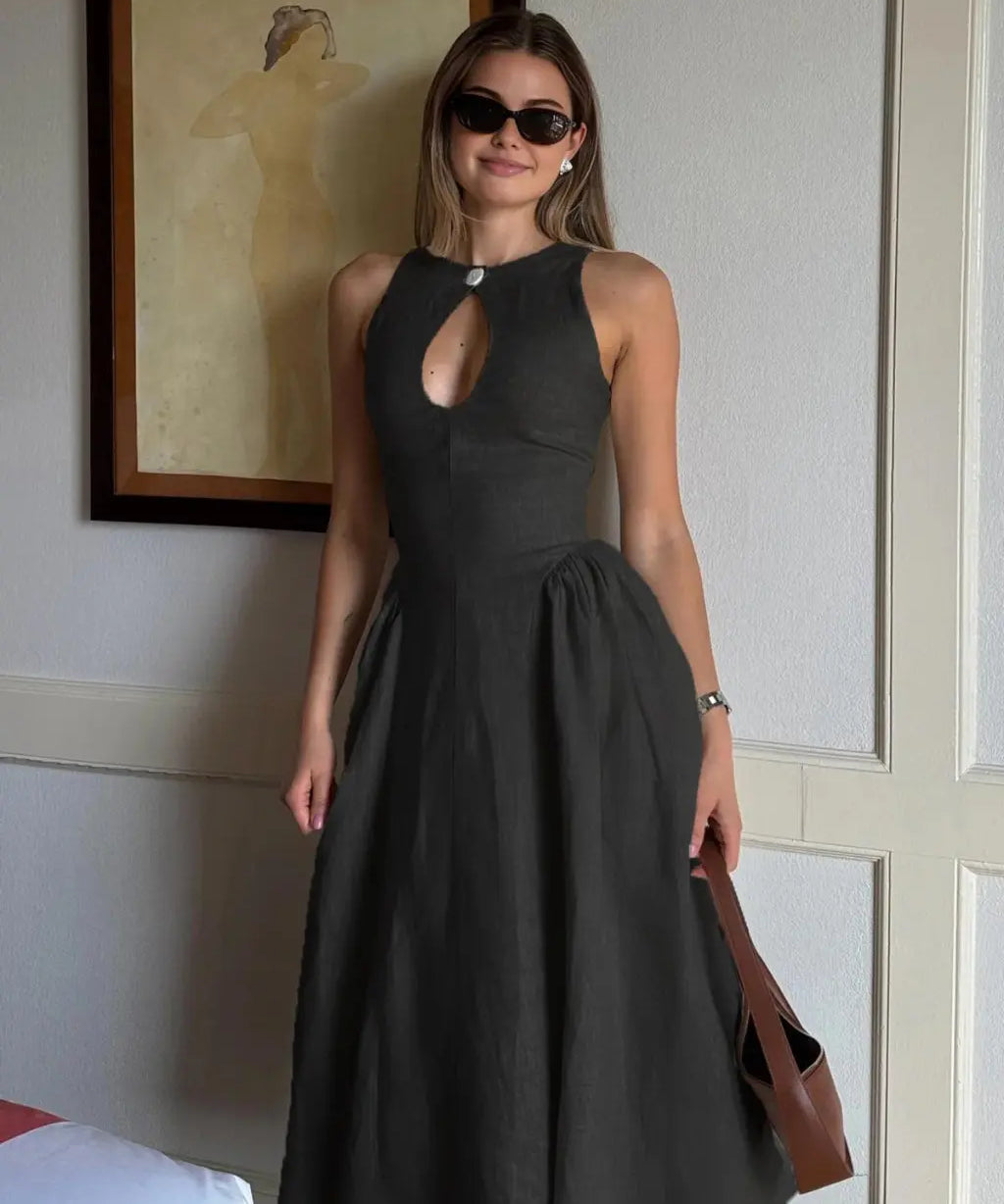 Sara - Elegant Midi Dress