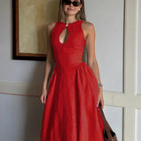 Sara - Elegant Midi Dress