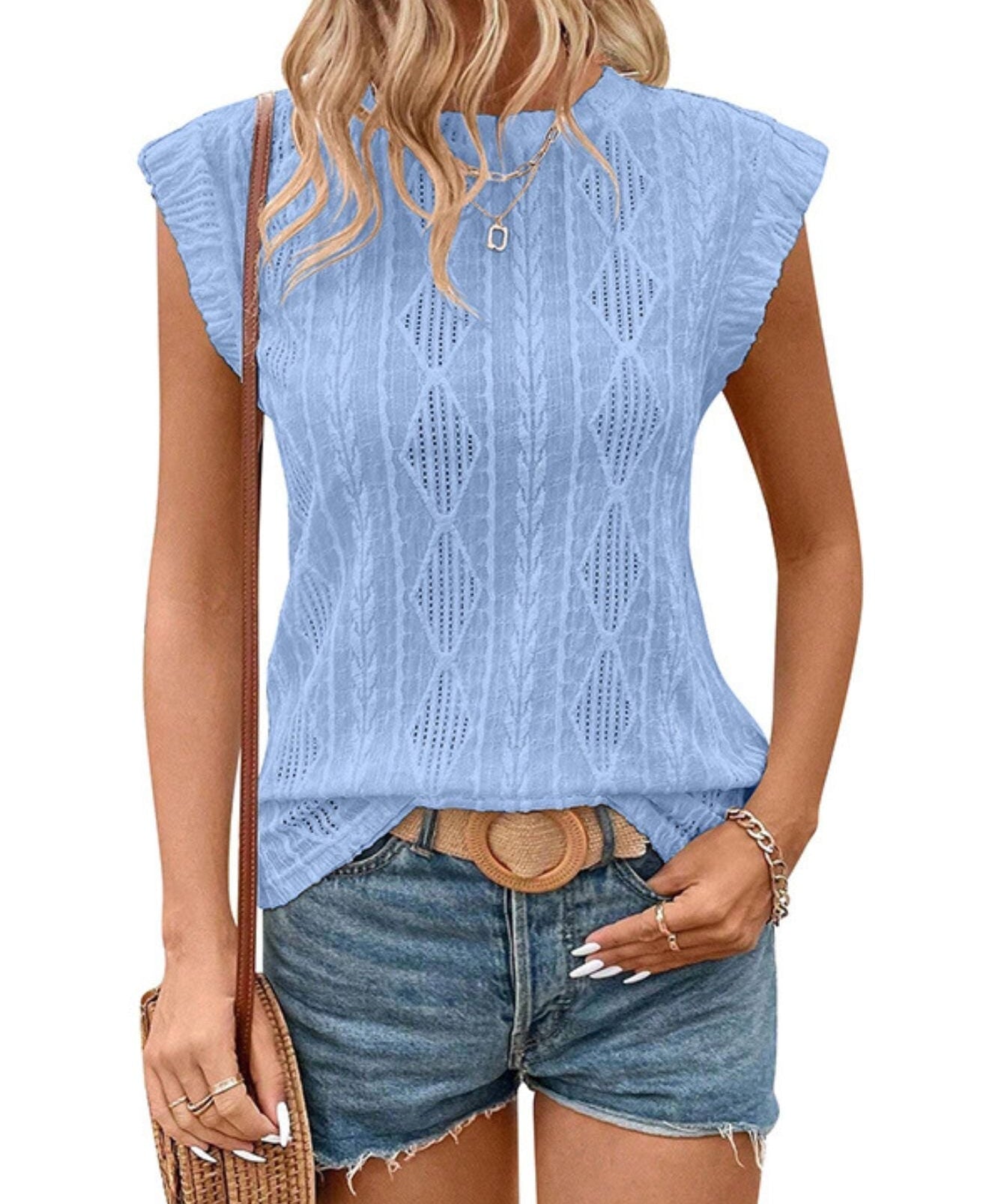 DELICE - Women Lightweight Knit Chic Tee