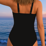 Eleanor - Elegant swimsuit with colorful print