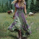 Serena - Short Maxi Floral Dress