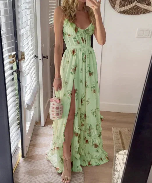 Sonia - Floral Pattern Midi Dress