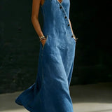 Vera - Long Denim Button Down Dress