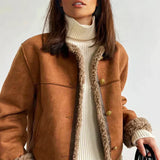 Rosalie - Buttoned Sheepskin Jacket