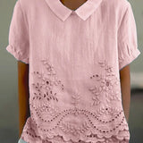 Lily - Embroidered Floral Blouse