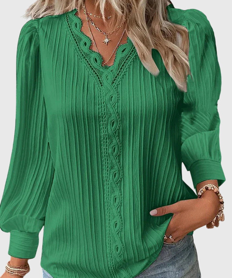 Andrea - Elegant Pullover Blouse