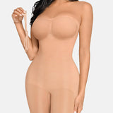 Strapless Tummy Control Seamless Bodysuit with Removable Straps