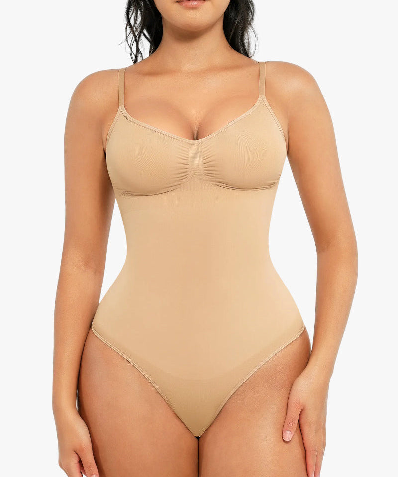 Tummy Control Seamless Thong Bodysuit