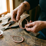 Filamet Copper Earrings
