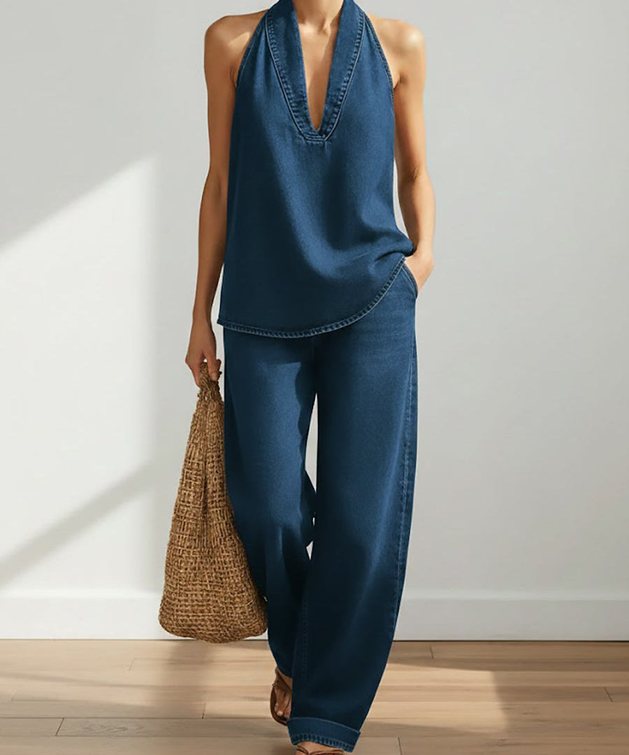 Rita - Two-Piece Denim Set