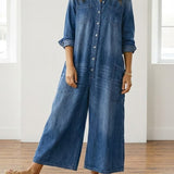 Monica - Denim Cotton Jumpsuit