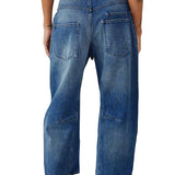 Margaret - Patchwork Drawstring Jeans